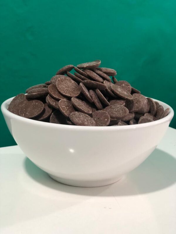 gotas moedas de chocolate