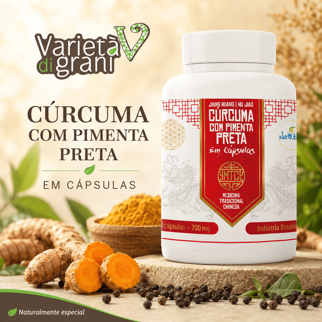 Cúrcuma com Pimenta 120 Cápsulas