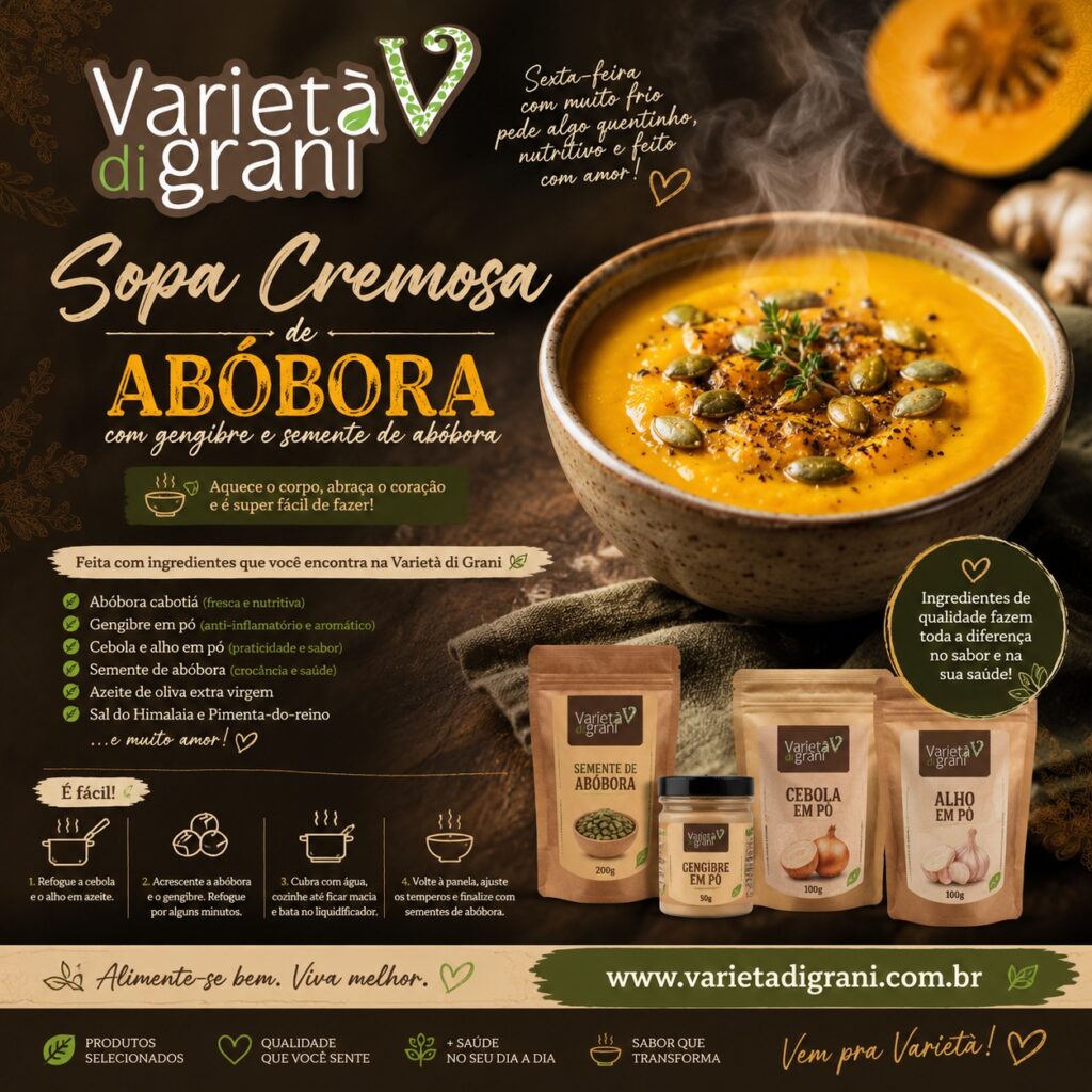 Sopa de Abóbora Cremosa