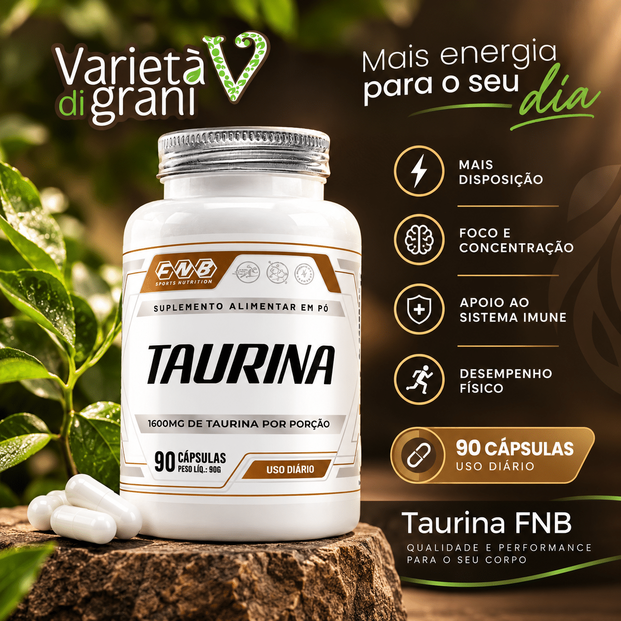 Taurina FNB 90 Cápsulas